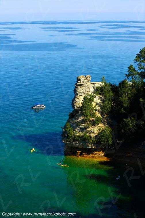 Pictured Rocks National Lakeshore Lake Superior Michigan USA