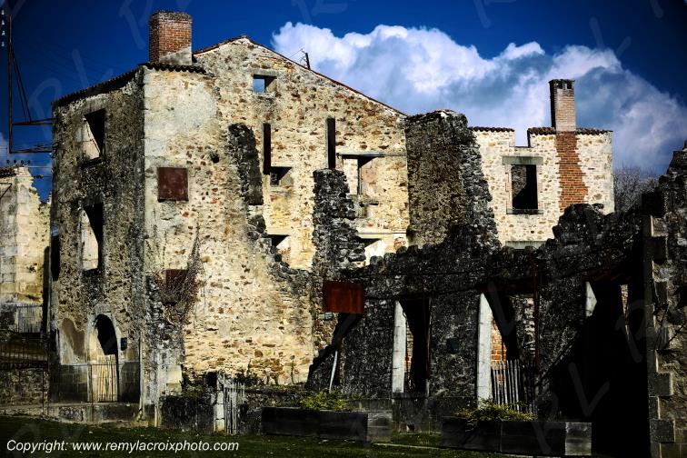 Village martyr de Oradour sur Glane Haute-Vienne France