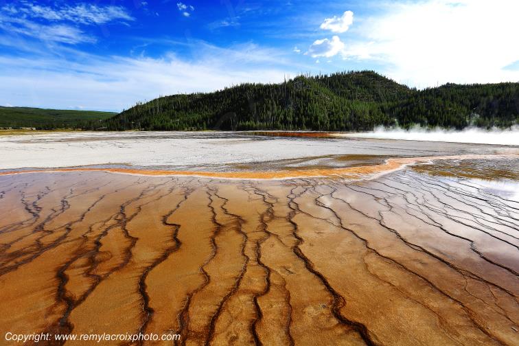 Grand Prismatic Spring Yellowstone National Park Wyoming USA www.remylacroixphoto.com