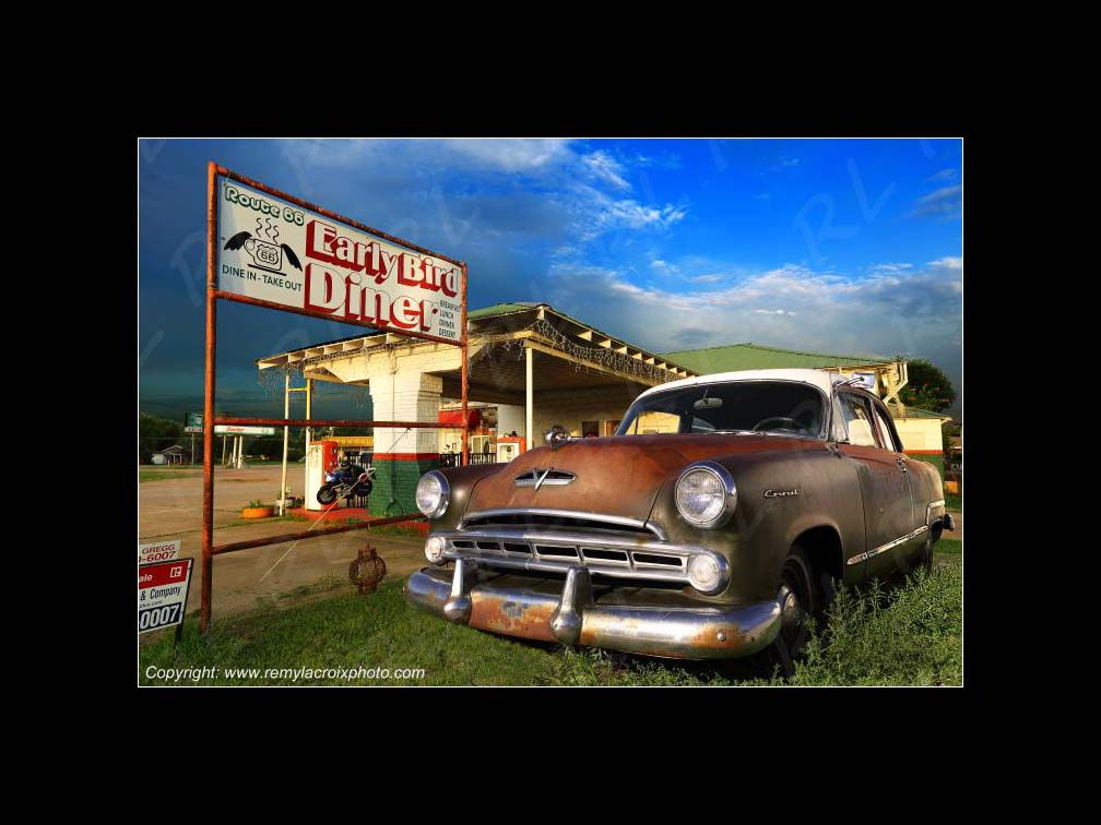 The Early Bird Diner Route 66 Davenport Oklahoma USA
