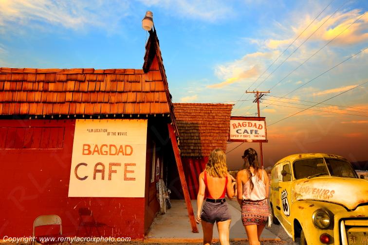 Bagdad Cafe Route 66 Newberry Springs Californie USA www.remylacroixphoto.com