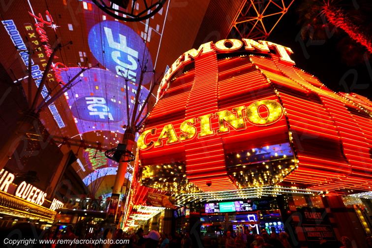 Las Vegas Fremont Street Downtown Casino Las Vegas Nevada USA www.remylacroixphoto.com