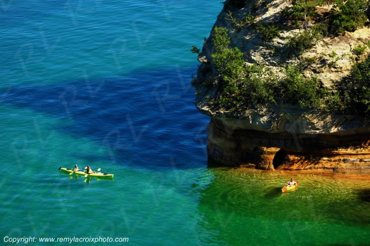 Pictured Rocks National Lakeshore Lake Superior Michigan USA