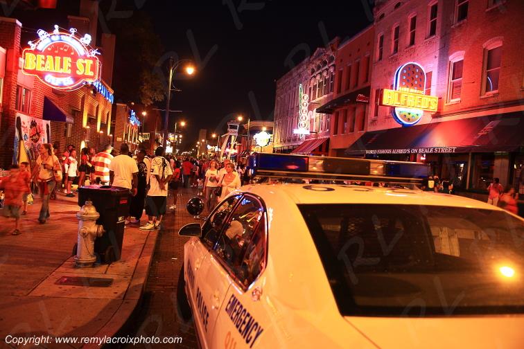 Beale Street night Memphis Tennessee USA www.remylacroixphoto.com