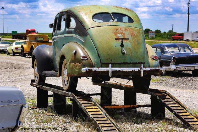 Ford Deluxe Sedan 1940 Route 66 Mount Olive Illinois USA www.remylacroixphoto.com