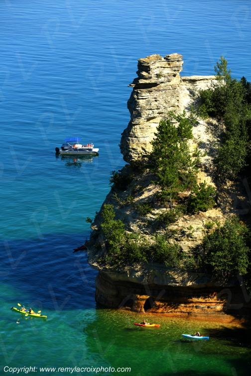 Pictured Rocks National Lakeshore Lake Superior Michigan USA