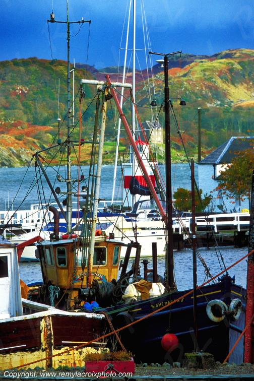 Crinan Harbor channel �cosse Scotland Grande-Bretagne Great Britain