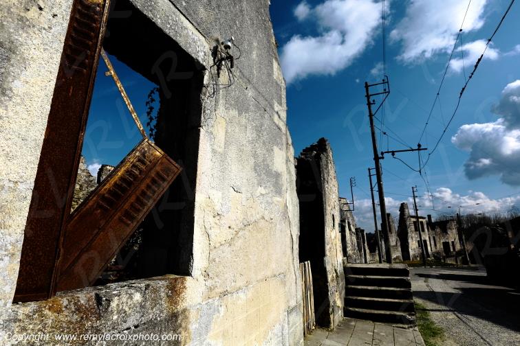 Village martyr de Oradour sur Glane Haute-Vienne France