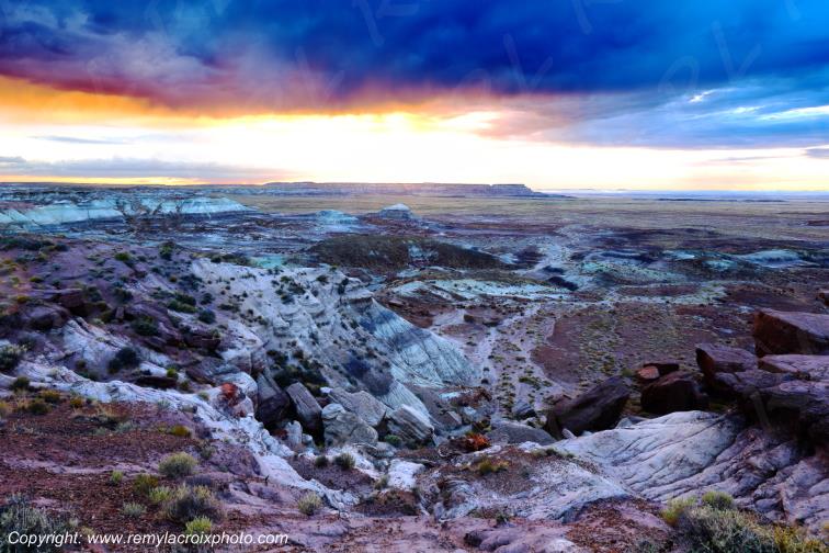 Petrified Forest National Park Blue Mesa Arizona USA www.remylacroixphoto.com