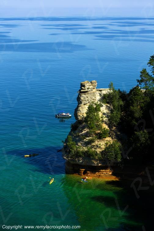 Pictured Rocks National Lakeshore Lake Superior Michigan USA