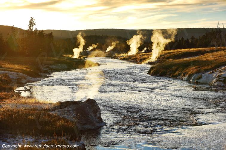 Upper Geyser Basin Yellowstone National Park Wyoming USA www.remylacroixphoto.com