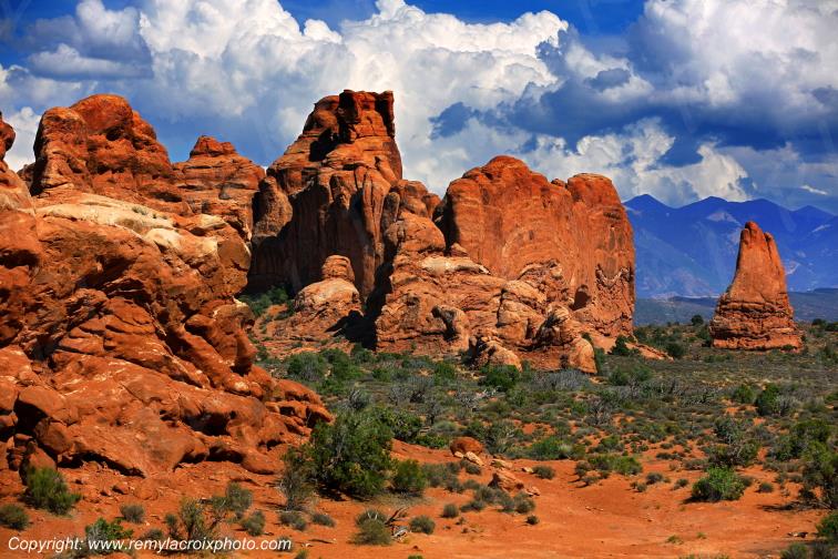 The Windows Section Arches National Park Utah USA