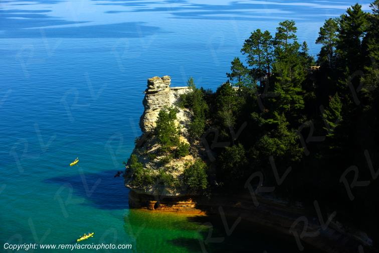 Pictured Rocks National Lakeshore Lake Superior Michigan USA