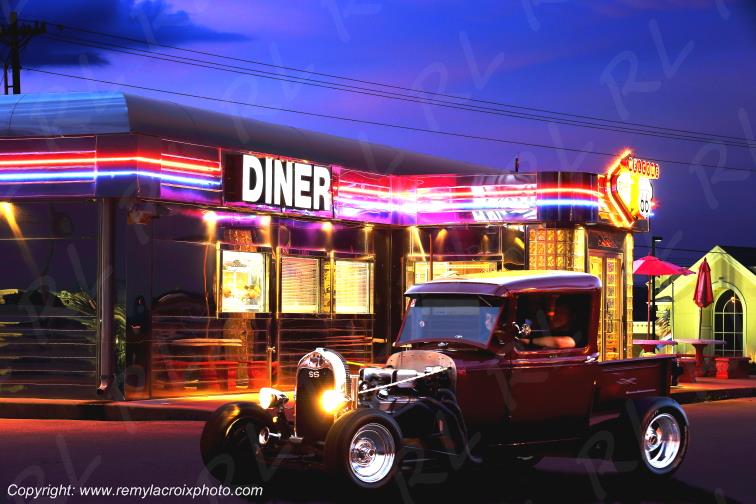 Route 66 Diner Hot Rod Saint Robert Missouri USA www.remylacroixphoto.com
