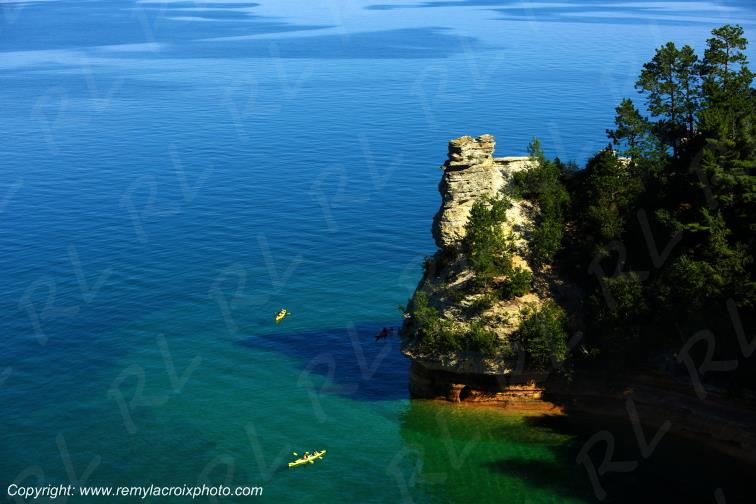 Pictured Rocks National Lakeshore Lake Superior Michigan USA