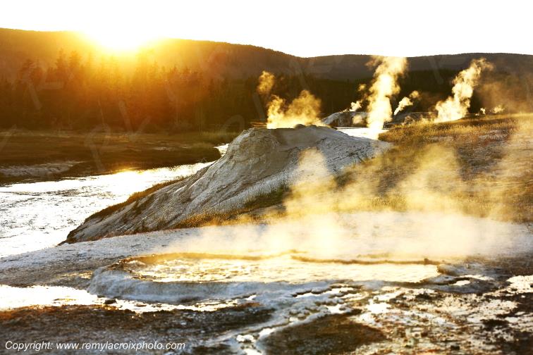 Upper Geyser Basin Yellowstone National Park Wyoming USA www.remylacroixphoto.com