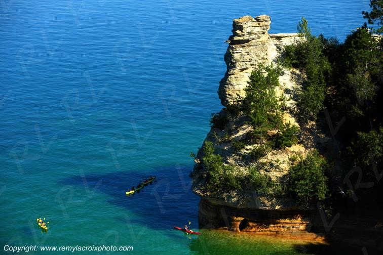 Pictured Rocks National Lakeshore Lake Superior Michigan USA