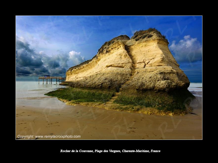 Rocher de La Couronne Plage des Vergnes Charente-Maritime France