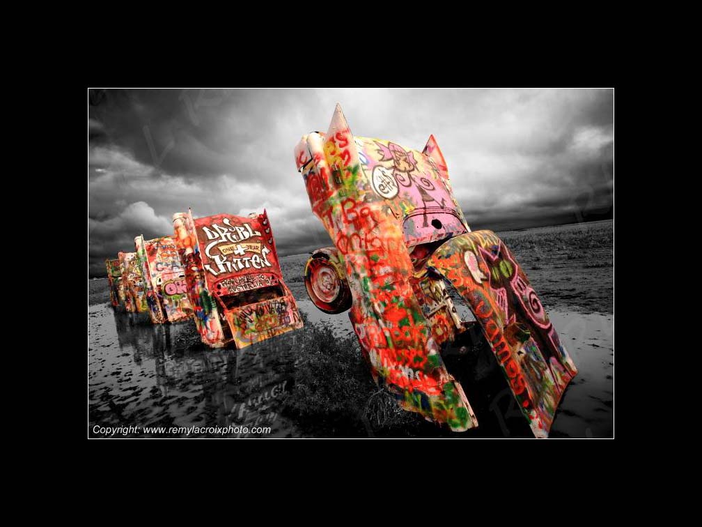 Cadillac Ranch Amarillo Route 66 Texas USA