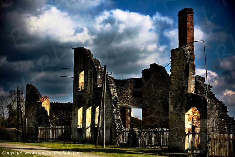 Village martyr de Oradour sur Glane Haute-Vienne France