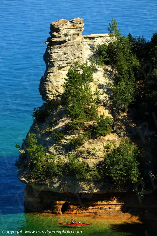 Pictured Rocks National Lakeshore Lake Superior Michigan USA