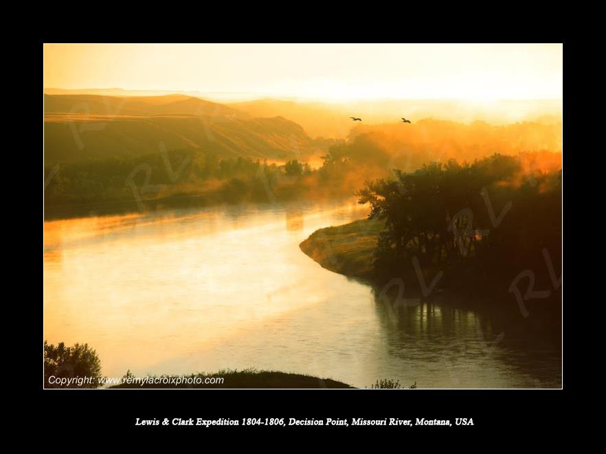 Lewis & Clark Expedition 1804-1806 Decision Point Loma Montana City USA