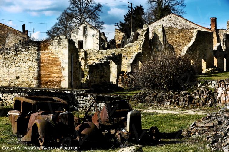 Village martyr de Oradour sur Glane Haute-Vienne France
