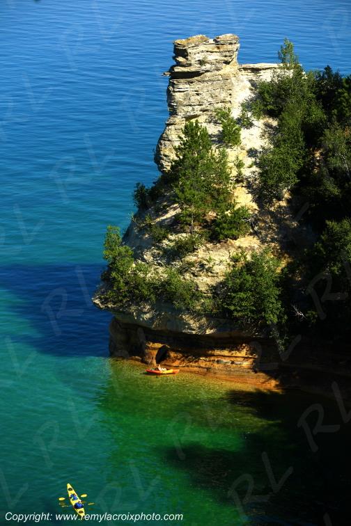 Pictured Rocks National Lakeshore Lake Superior Michigan USA