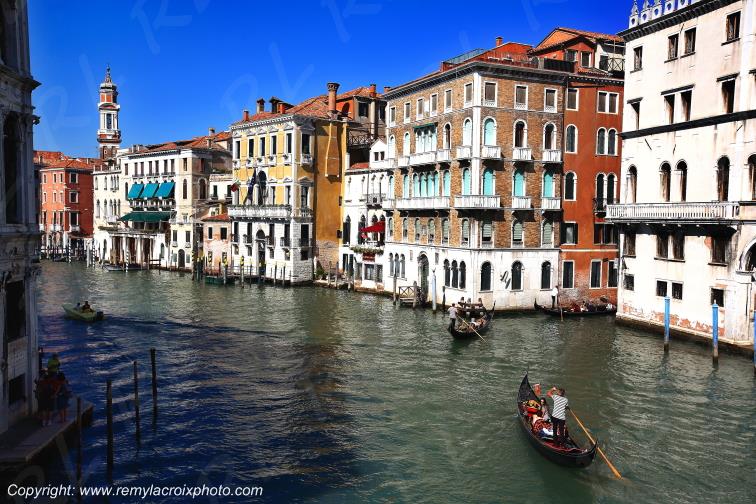 Venise Grand Canal Gondoles V�n�tie Italie Italy Italia www.remylacroixphoto.com