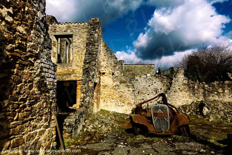 Village martyr de Oradour sur Glane Haute-Vienne France