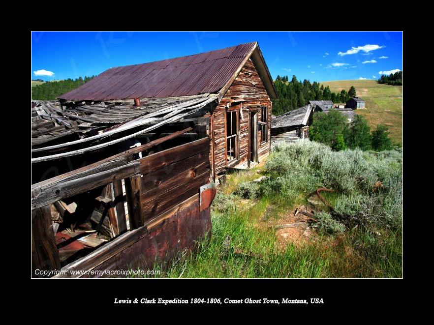 Lewis & Clark Expedition 1804-1806 Comet Ghost Town Montana USA