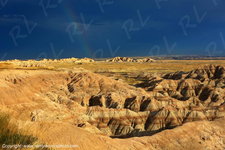Burns Basin Overlook Badlands National Park South Dakota USA