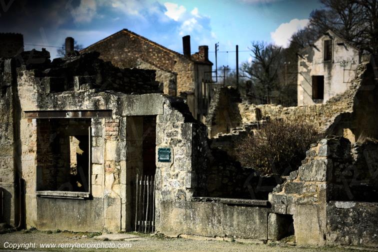Village martyr de Oradour sur Glane Haute-Vienne France