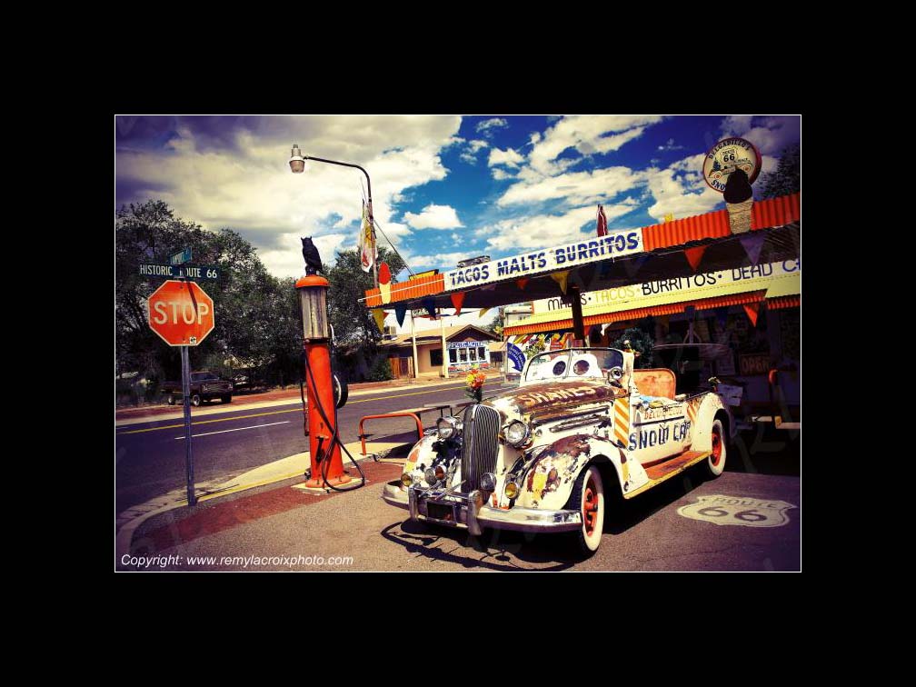 Delgadillo's Snow Cap Drive'in Route 66 Seligman Arizona USA