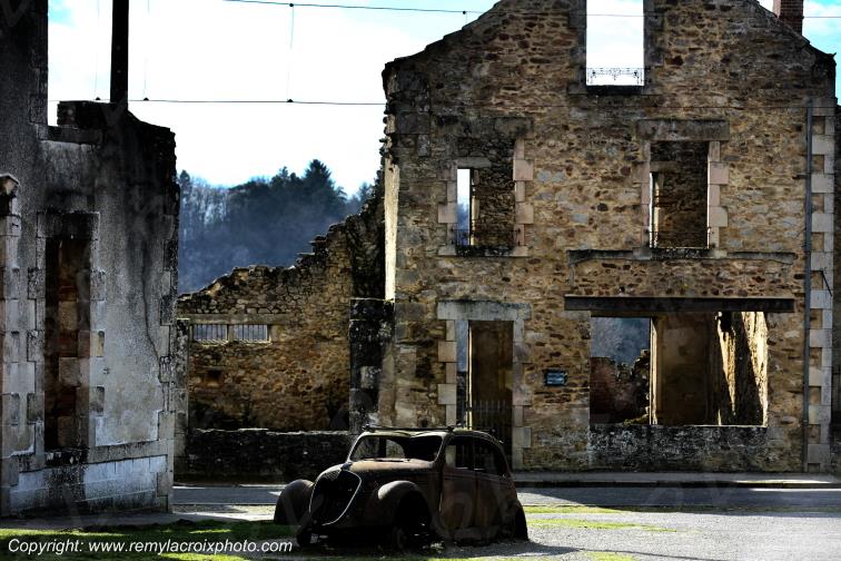 Village martyr de Oradour sur Glane Haute-Vienne France