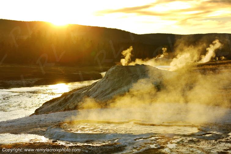 Upper Geyser Basin Yellowstone National Park Wyoming USA www.remylacroixphoto.com