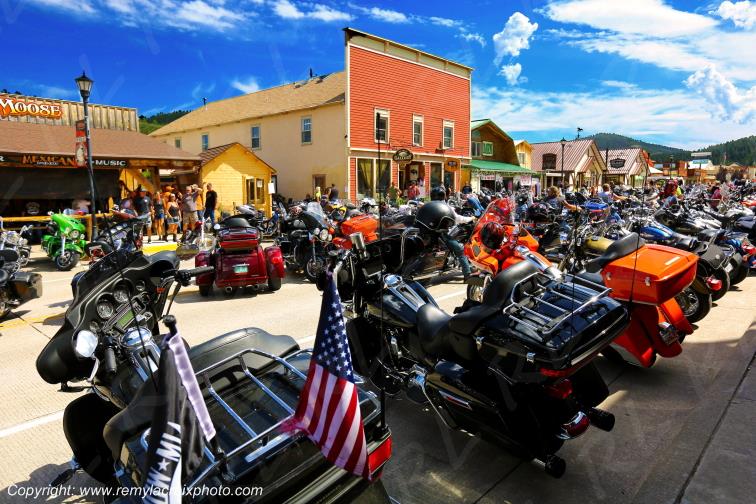 Harley-Davidson Hill City Bikers Black Hills South Dakota USA