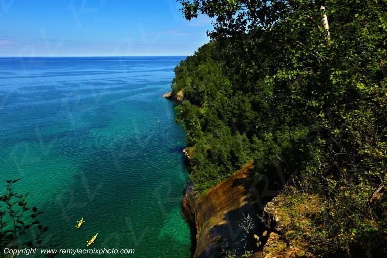 Pictured Rocks National Lakeshore Lake Superior Michigan USA