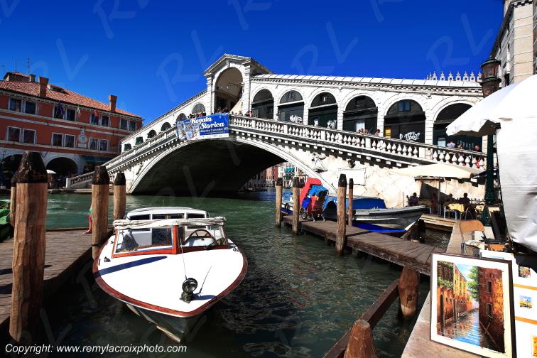 Venise Rialto Bridge gondoles V�n�tie Italie Italy Italia www.remylacroixphoto.com
