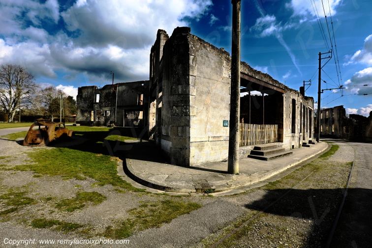 Village martyr de Oradour sur Glane Haute-Vienne France