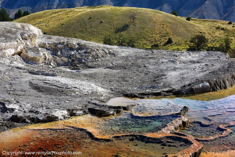 Mammoth Hot Springs Yellowstone National Park Wyoming USA www.remylacroixphoto.com
