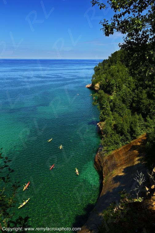 Pictured Rocks National Lakeshore Lake Superior Michigan USA