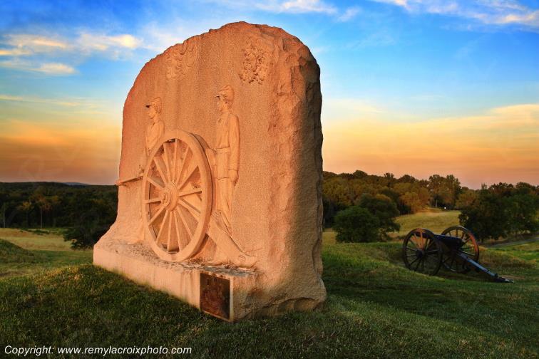 Gettysburg National Battlefield Pennsylvania Pennsylvanie USA www.remylacroixphoto.com