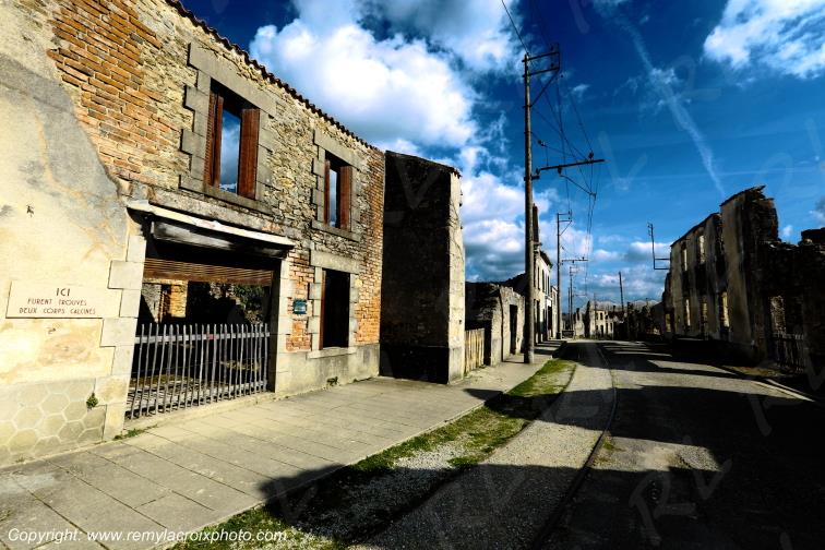 Village martyr de Oradour sur Glane Haute-Vienne France