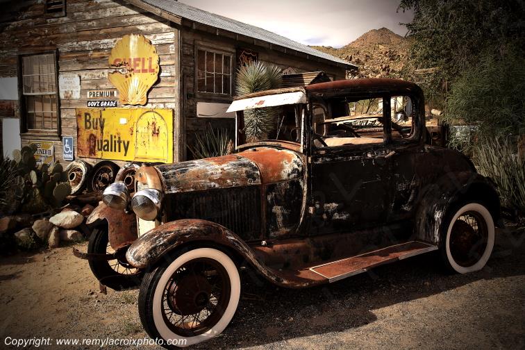 Hackberry Trading Post Route 66 Ford T The Mother Road Arizona USA www.remylacroixphoto.com