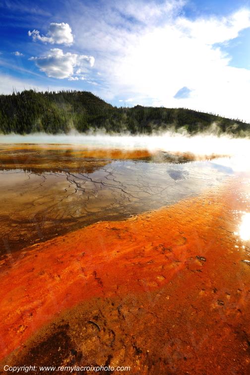 Grand Prismatic Spring Yellowstone National Park Wyoming USA www.remylacroixphoto.com
