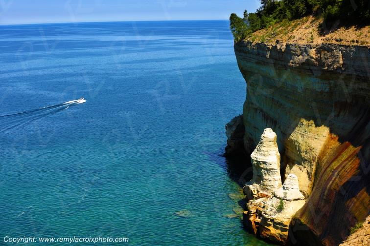 Pictured Rocks National Lakeshore Lake Superior Michigan USA