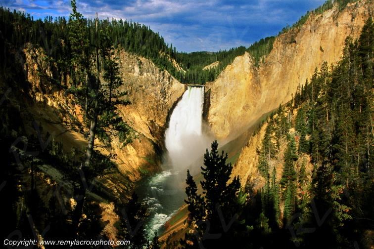Lower Fall Yellowstone National Park Wyoming USA www.remylacroixphoto.com