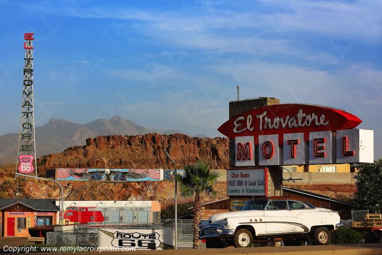 El Trovatore Motel Kingman Route 66 Highway 66 Arizona USA www.remylacroixphoto.com