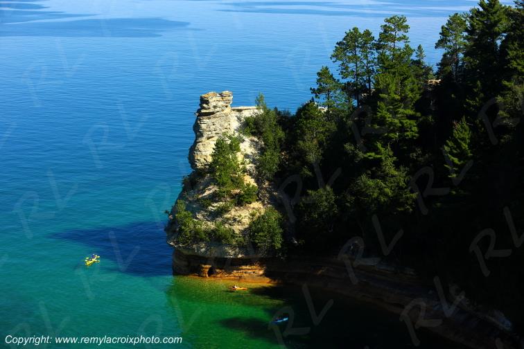 Pictured Rocks National Lakeshore Lake Superior Michigan USA